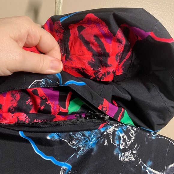 Volkl Nanga Jr. Sensortex Abstract Floral Girl's Ski Winter Coat Size 12 - Picture 7 of 11